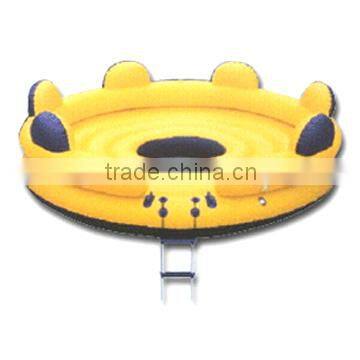 2 person inflatable snow sled tube,sled double tube,inflatable foot tube