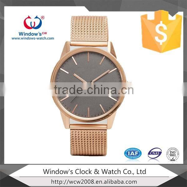 oem new design fashion girls stainless steel water resistant watch