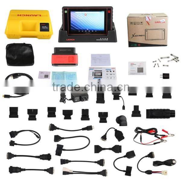 100% Original 2016 New Arrival Launch X431 PAD II full set WiFi Update Online x-431 pad 2 Universal Diagnostic Scanner DHL Free