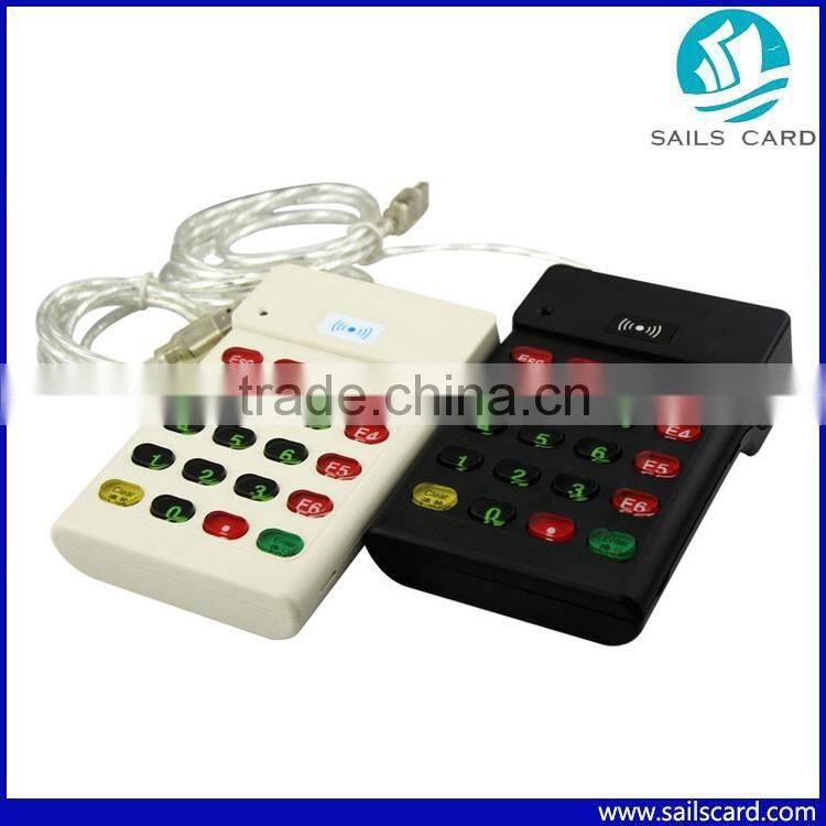 Black Contactless Smart IC Card Reader/Writer with USB Cable