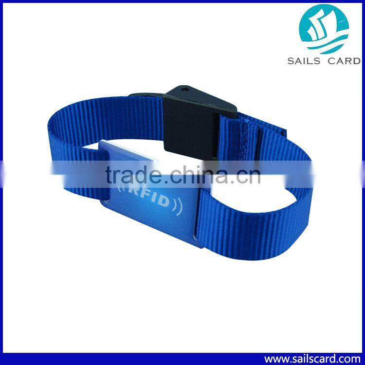 Proximity rfid nylon wristband Smart bracelet with custom logo