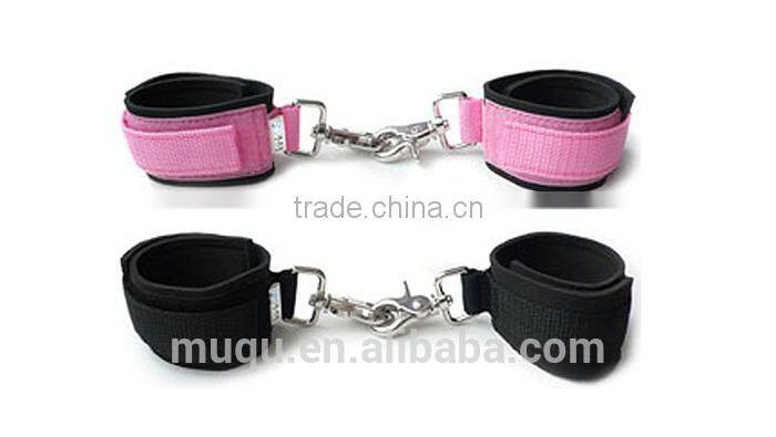 New sex toy for women, Restraint Neoprene Cuffs belt Toys with Handcuffs and Ankle Cuffs bondage cop products