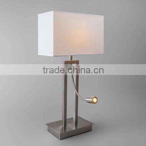fabric lampshade hotel bedside lamp