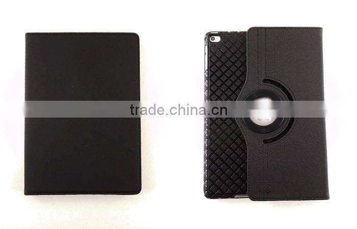 Kickstand 360 degree rotation PU TPU cover for ipad pro case wholesale