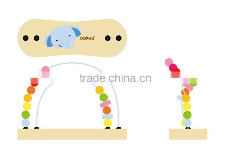 wooden beads educational toys with lovely animal shaped new product ideas 2014 py0012