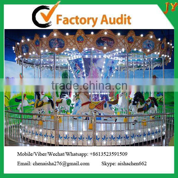 Competitive price new design attractive amusement park rides merry go round carousel for sale