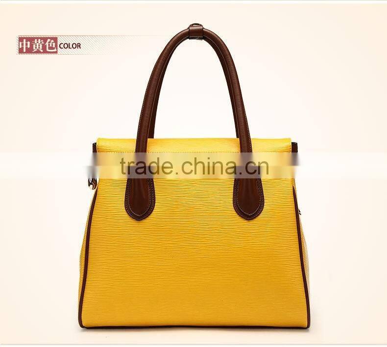2016 fashion novelty PU tote bag for women shopping Leather daily bag