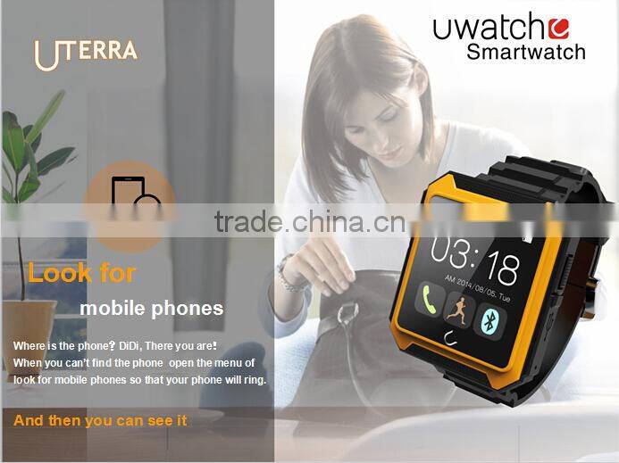 2015 new IP68 Waterproof/Dustproof/Shockproof U Watch U TERRAWatches Bluetooth Smartwatch