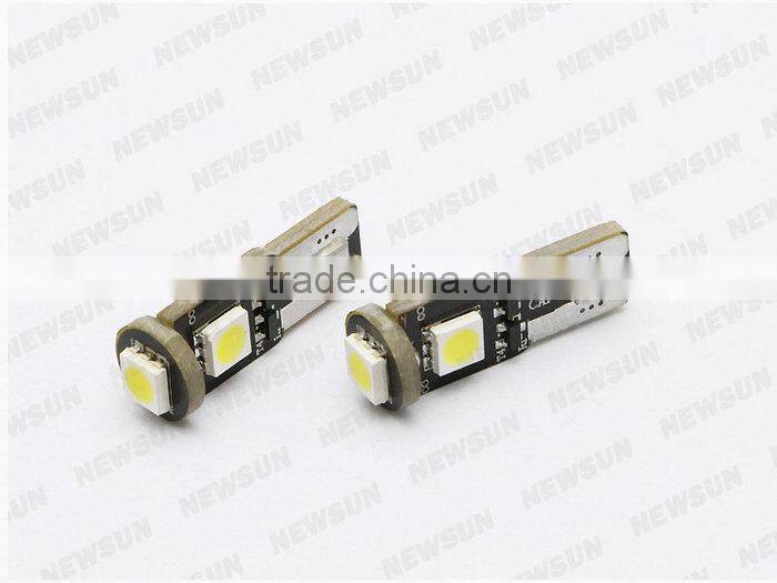W5W 12V 5smd Auto Led Lamp Light Bulb canbus T10