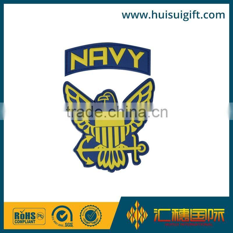 wholesale promotional fashionable PVC badge custom design