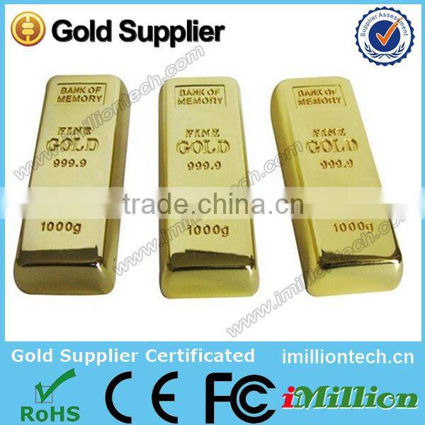 Bulk Item 8gb memoria usb, mini usb stick gold bar