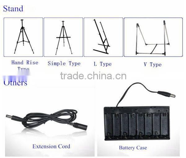 Alibaba express outdoor led restaurant menu board writing 2015 new products
