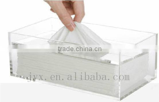Black,acrylic napkin / tissue box/acrylic plastic tissue box