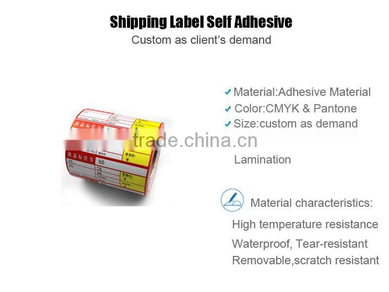 Address Warning Shipping Label Self Adhesive Packaging Labels