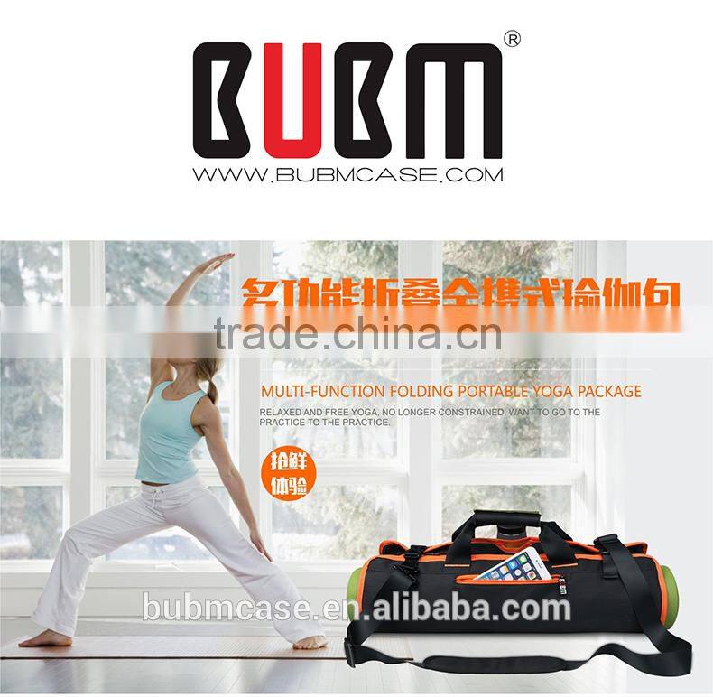 BUBM multifunction Wholesale logo printed Wear resistant high quality canvas yoga mat bag