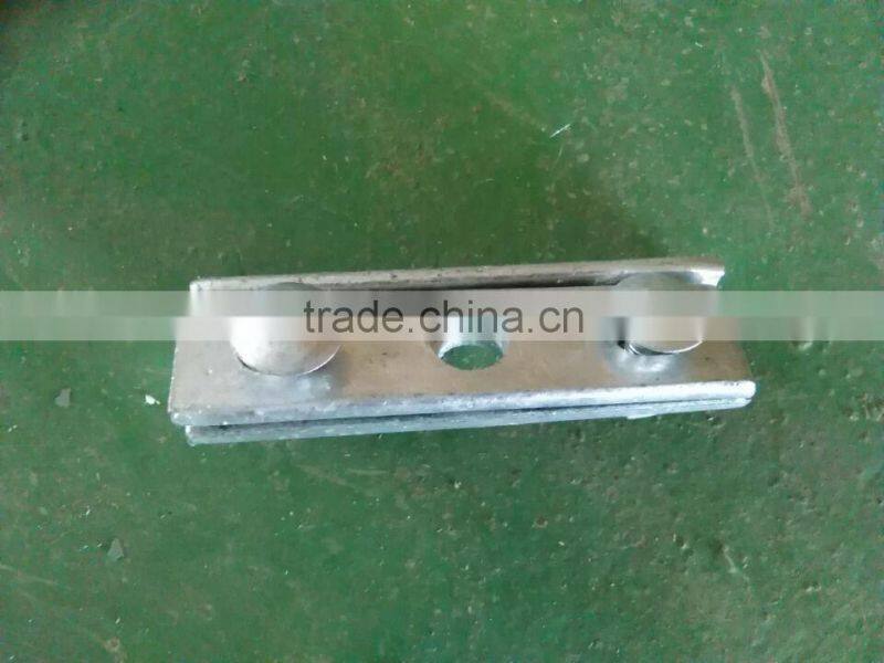 Suspension clamp with 2 bolts / Electric galvanized steel cable clamp