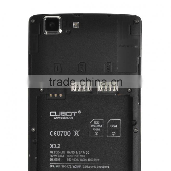 Original Cubot X12 5" Quad Core MTK6735 1.0Ghz Android 5.1 3G Celular Mobile Phone Dual SIM Dual Standby 1G RAM 8G ROM Phone