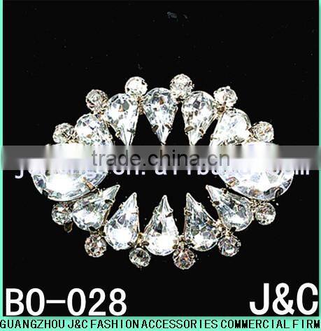 2016 round shape shoe crystal stone shoe ornament shoe buckle shoe trim