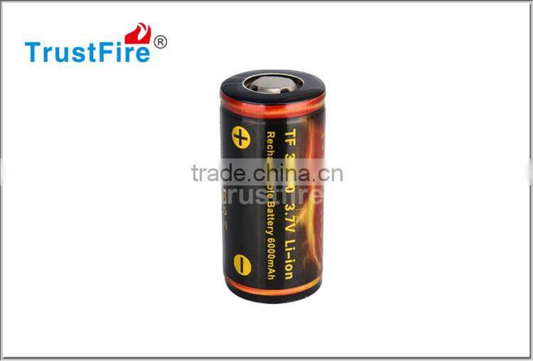 TrustFire 32650 6000mAh Li-ion rechargeable battery 3.7V/4.2V D size lithium battery rechargeable with PCB