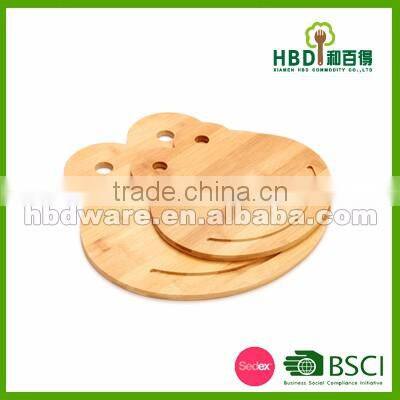 2016 cheap animal shaped wood cutting board, custom animal shaped bamboo kitchen cutting board wholesale