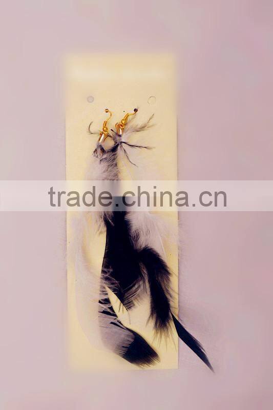 The charm hot sale feather eardrop