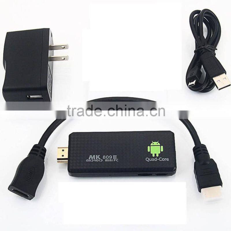 MK809III Quad Core Android 4.4 Smart TV BOX XBMC Wifi Bluetooth Mini PC 2G/8G for TV