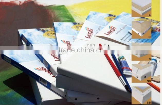 100% cotton blank stretched canvas