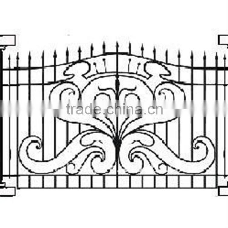 Wrought iron fence panels