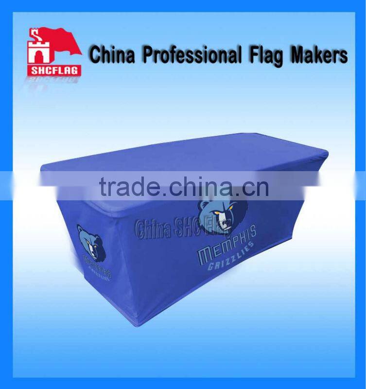 custom decorative silicone spandex table top cover