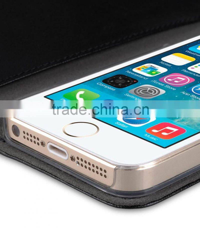 Popular Mobile Phone Case Wallet Plus PU Leather Case for Apple iPhone 5s / 5 / SE