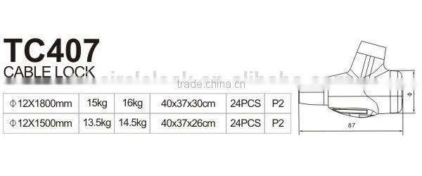High Quality Tri-Circle Cable Locks TC407