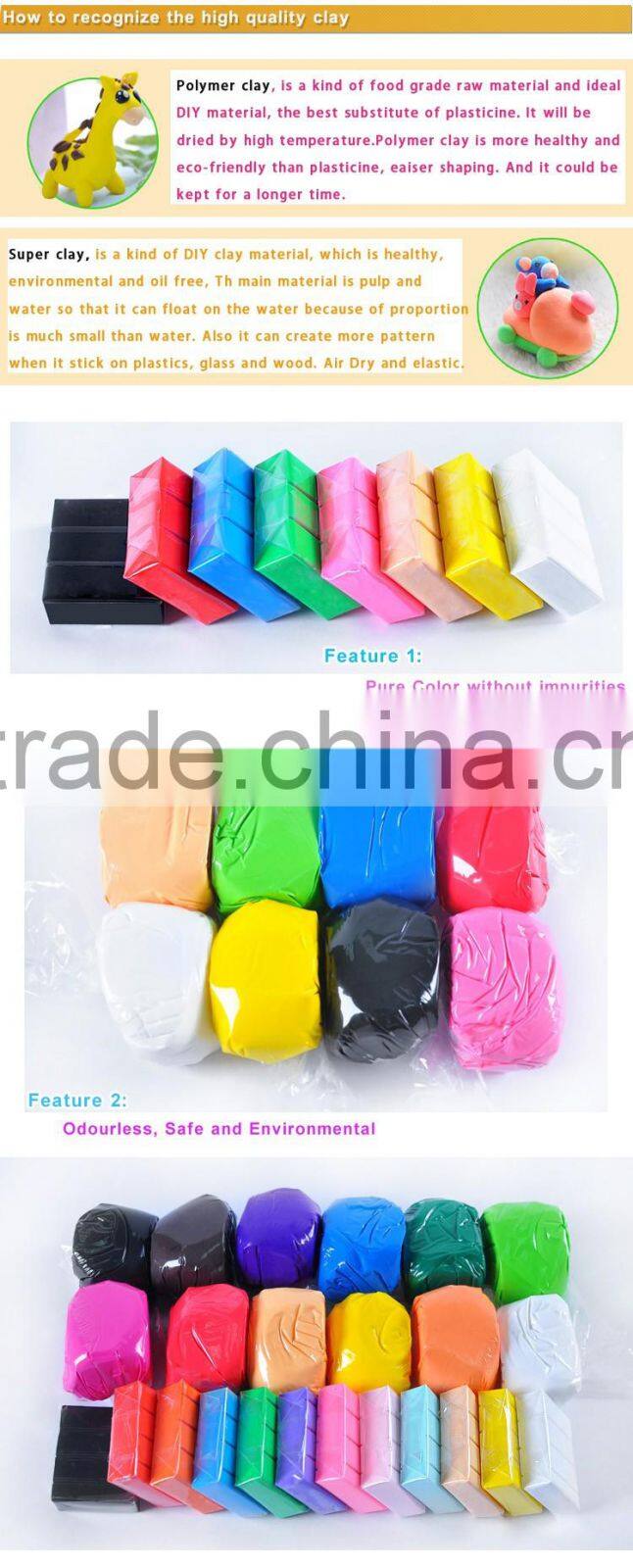 Kids Creative Toys DIY Clay Magic Super Light Clay Handmade Craft Making Kit For Children