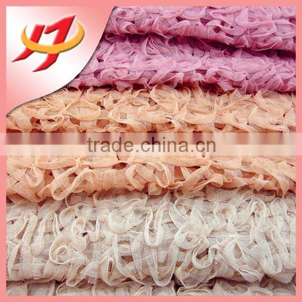 2015 Hot Sale beautiful polyester bridal table skirt