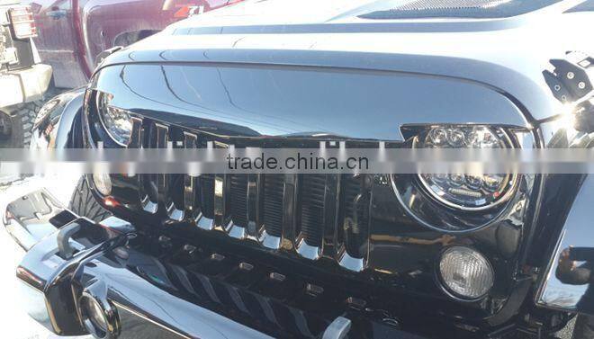 waterproof jeep wrangler led lamp 7" 75W car LED Headlight H4 DRL High/Low for Wrangler Hummer JK LJ