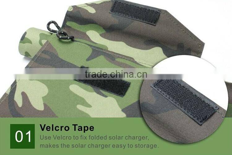 Super fast charge 4000mah folding solar power bank for 5v electronic device