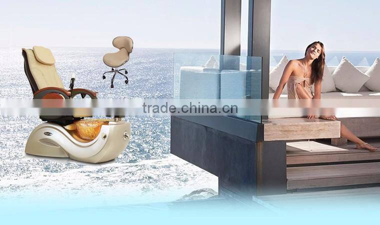 foot spa massage chair with glass pedicure sinks, manicure pedicure chair