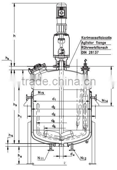 Glass lined coating reactor