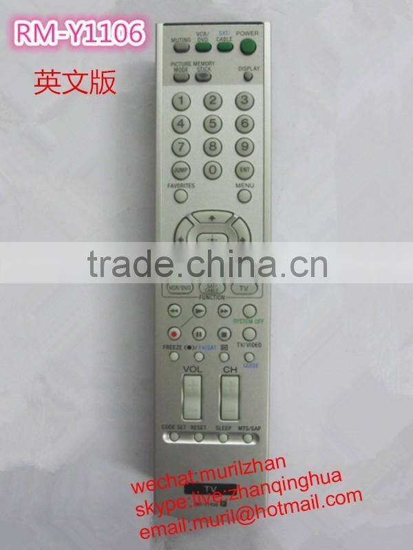 High Quality Silvery 49 Keys TV RM-Y1106 Remote Control for Sony RM-D175 RM-ASP001 DVP-CX995V