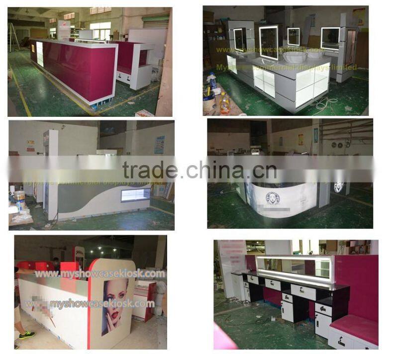 Eyebrow Threading Kiosk for Sale,Brow Kiosk Design with Seating Area