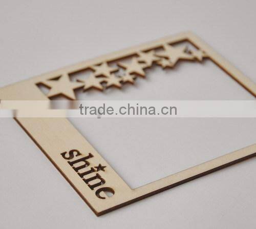 wood veneer frame,MDF flourish, wooden flourish scrapbooking card craft embellishments