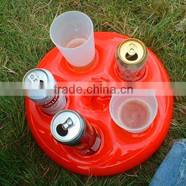 Hot sale high quality cheap new design inflatable palm tree float drink holder