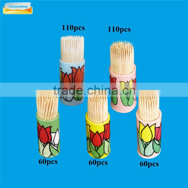 wooden toothpick barrels for sale / chinese tableware / plastic toothpicks / Birch wood toothpick / toothpick dispenser