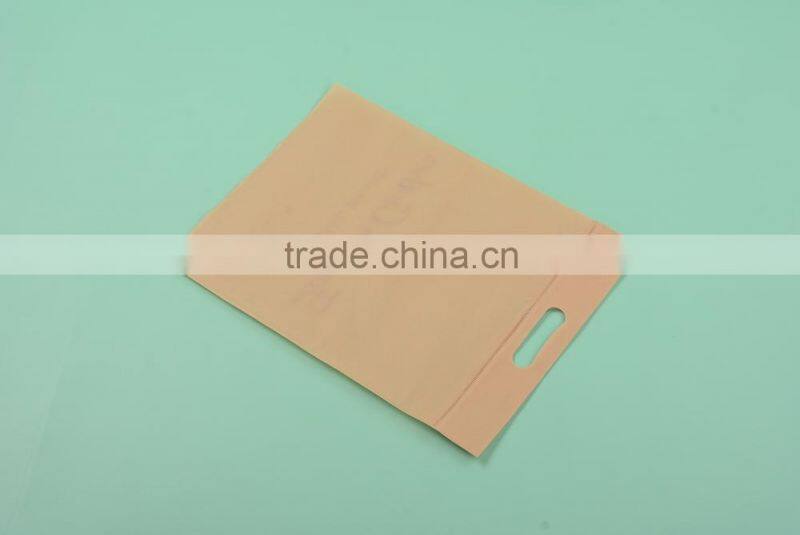 Transparent stand up pvc slider zipper pouch bags