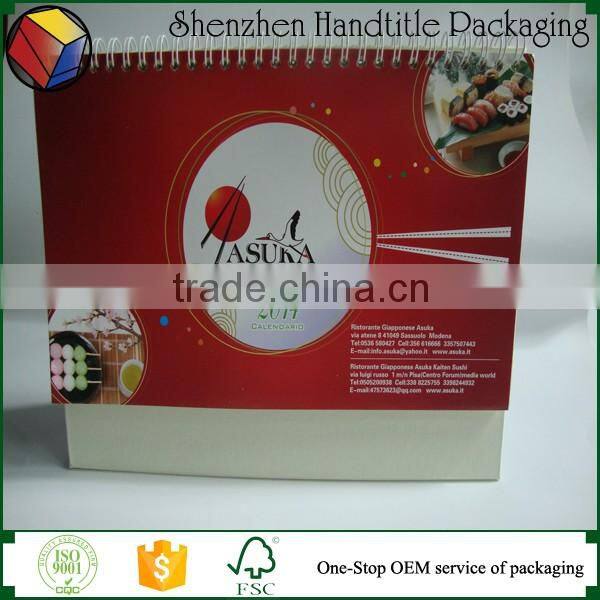 2017 new year paper islamic table desk advent hijri calendar factory