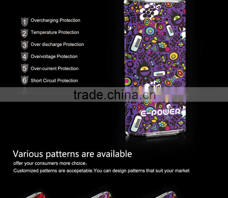 external battery charger led portable power bank 5000 mah
