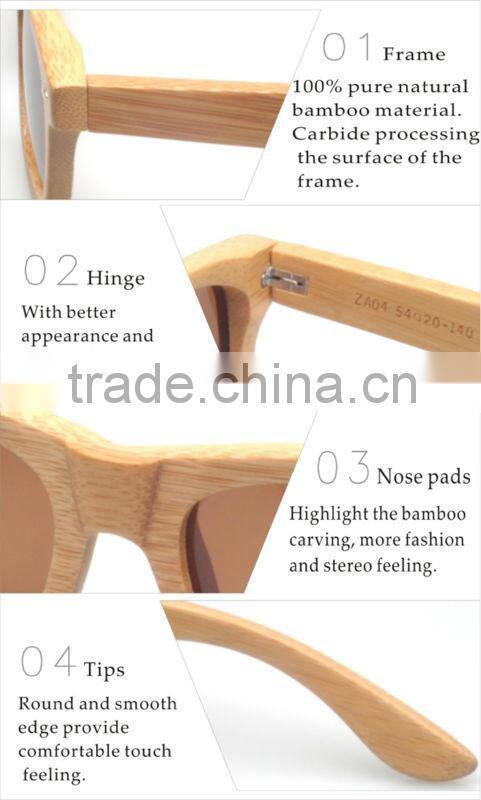 Fashionable Imitate Wooden Bamboo Print Sunglasses