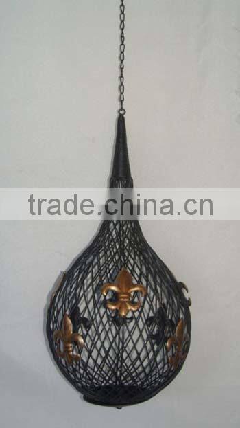 wrought iron hanging candle holders metal lantern