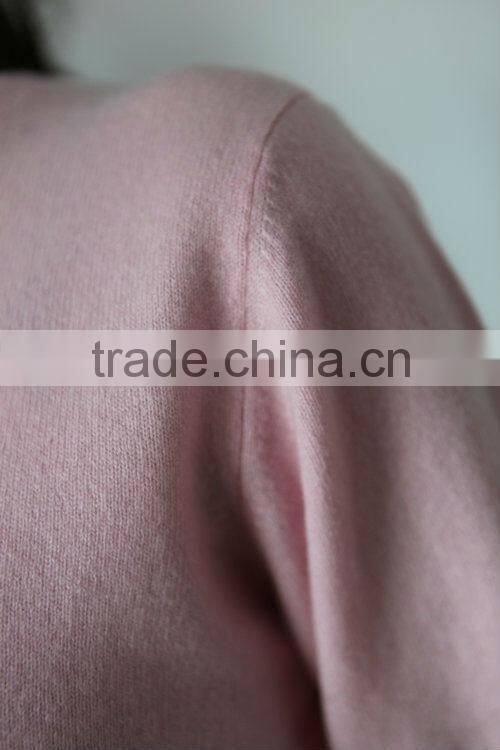 v-neck pure cashmere women's sweater