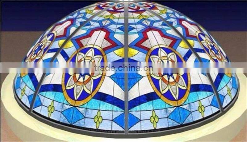 stained glass interior ceiling domes