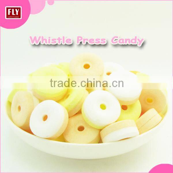 Hot Sale individual wraped Whistle Tablet Press Candy